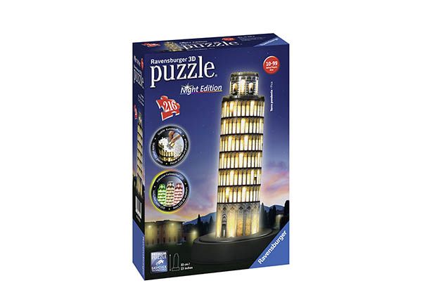 3D pimedas helendav pusle Pisa torn 216 tk