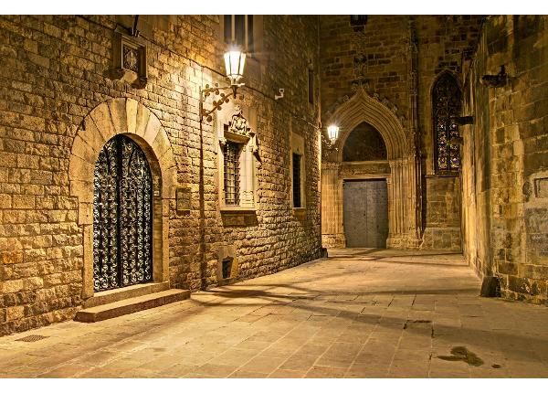 Isekleepuv fototapeet Gothic Quarter Barcelona