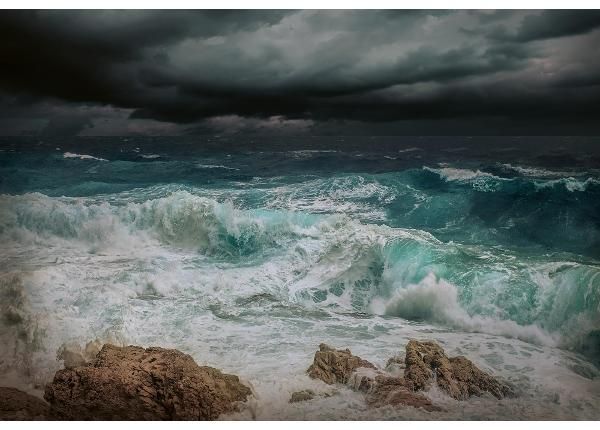 Isekleepuv fototapeet Stormy Sea