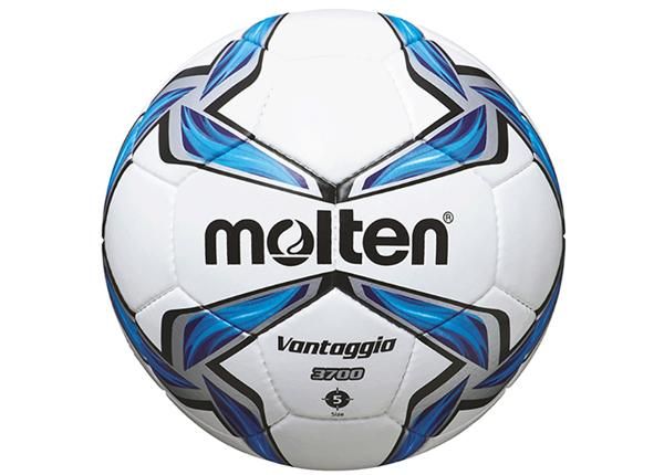 Jalgpall f5v5000 sünteetiline nahk valge- sinine-hõbe Molten