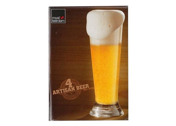 Õlleklaas Royal Leerdam Artisan, Pilsner 37 cl, 4 tk