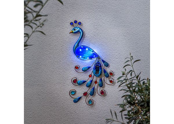 Päikesepaneeliga dekoratsioon Peacock