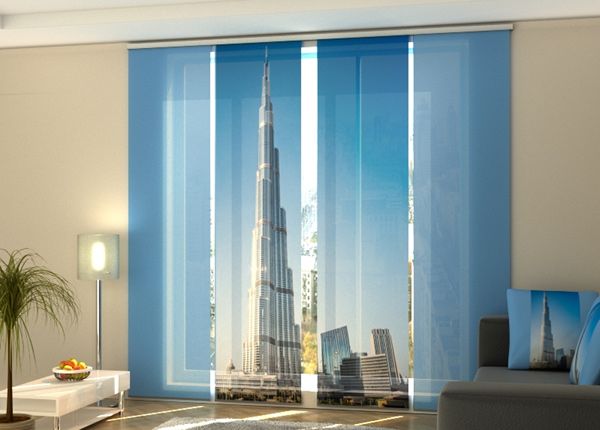 Pimendav paneelkardin Dubai skyscraper 240x240 cm