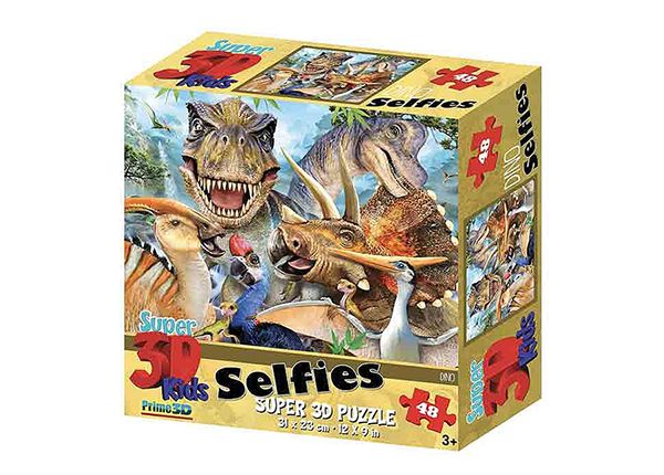 Pusle 3D Dinosaurused Selfies 48 tk