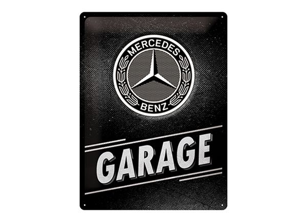 Retro metallposter Mercedes-Benz - Garage 30x40 cm