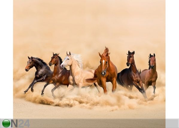 Poolpimendav fotokardin Herd of horses 280x245 cm