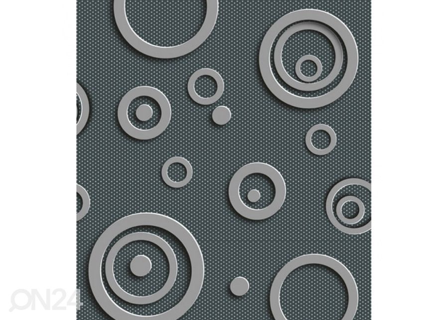 Fliis fototapeet Metal circles 150x250 cm suurendatud