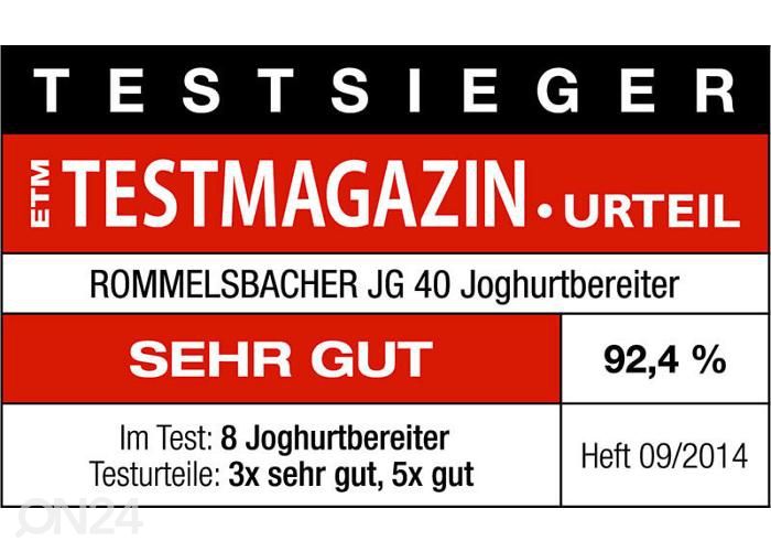 Jogurtivalmistaja Rommelsbacher JG40 suurendatud