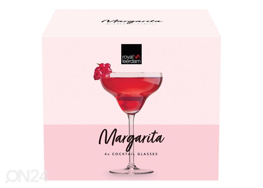 Kokteiliklaas Margarita 30 cl, 4 tk suurendatud