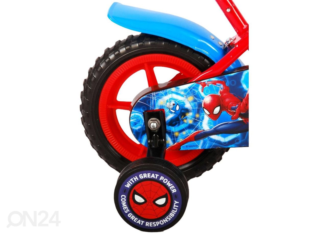 Laste jalgratas 10 tolli Spider-Man suurendatud