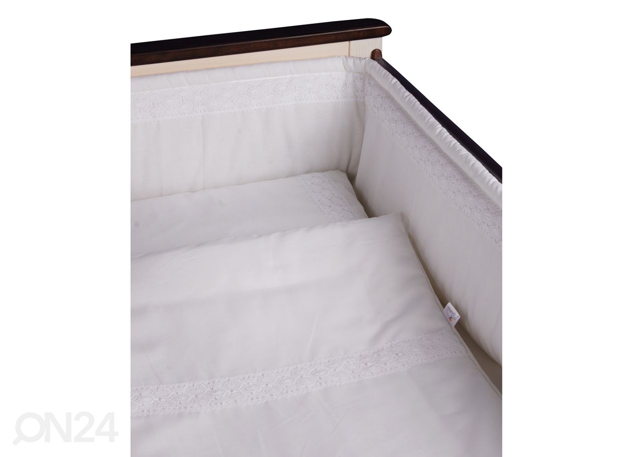 Laste voodipesukomplekt pitsiga 102x120 cm suurendatud