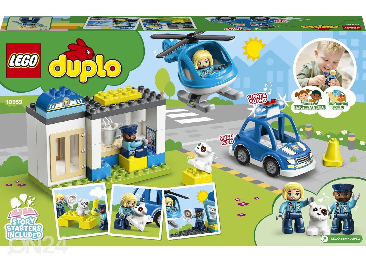 LEGO DUPLO Politseijaoskond ja -helikopter suurendatud
