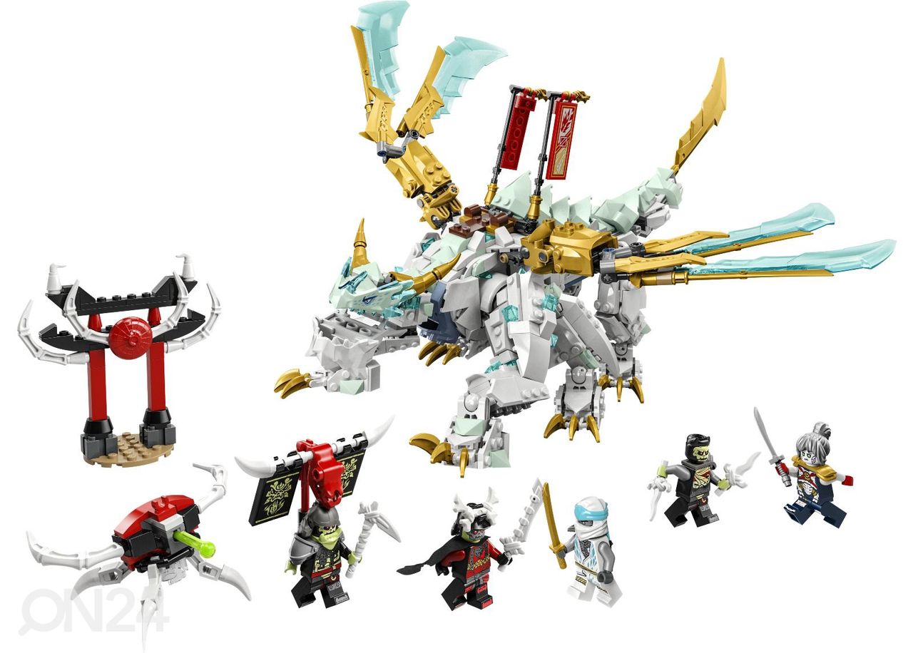 LEGO Ninjago Zane’i jäädraakoniolend suurendatud