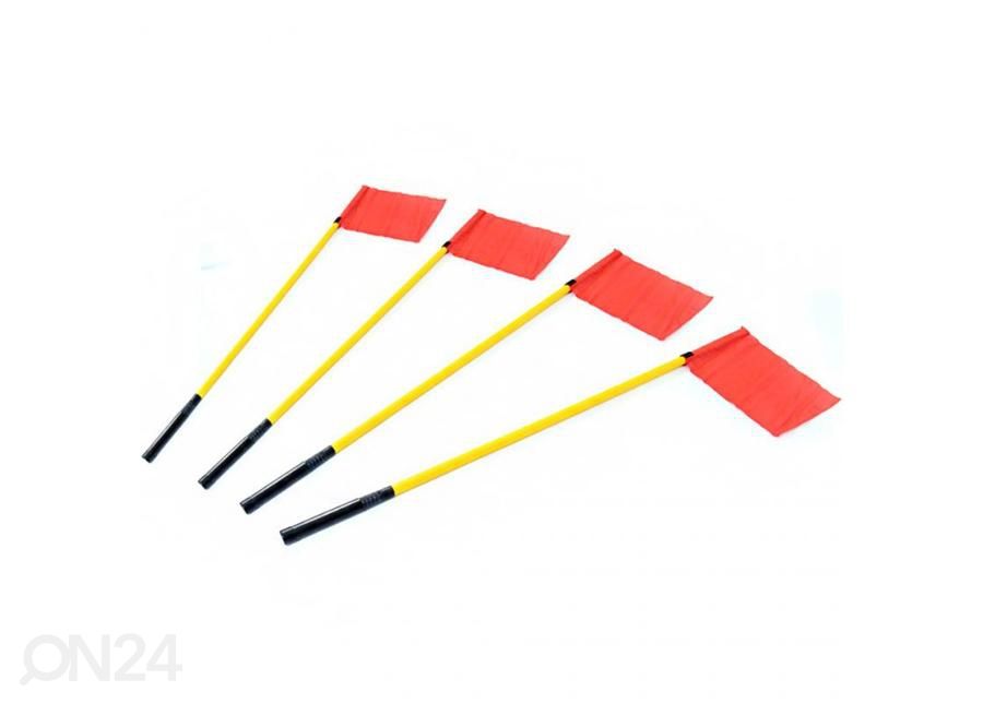 Lipud spordiväljaku märgistamiseks hoiukotiga SMJ 170 cm 4 tk suurendatud