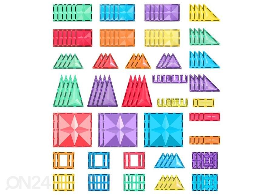 Magnetklotsid MNTL värviline, 120 osa suurendatud