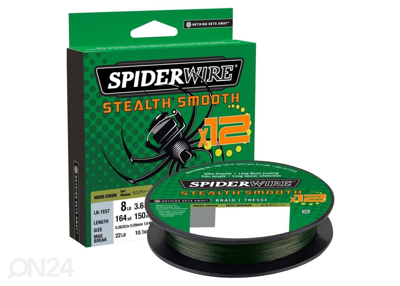 Nöör spiderwire stealth smooth 12 0,23mm 150m suurendatud