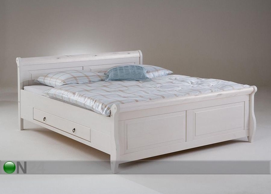 Pesukastidega voodi Malta 160x200 cm suurendatud