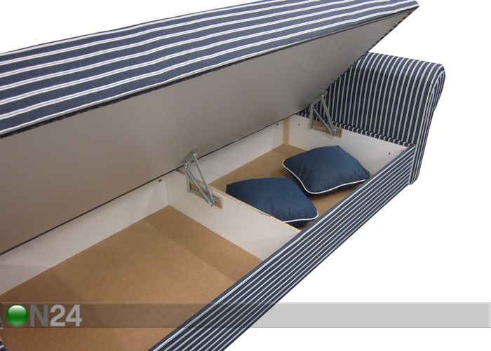 Pesukastiga diivan-voodi Helga 90x200 cm suurendatud