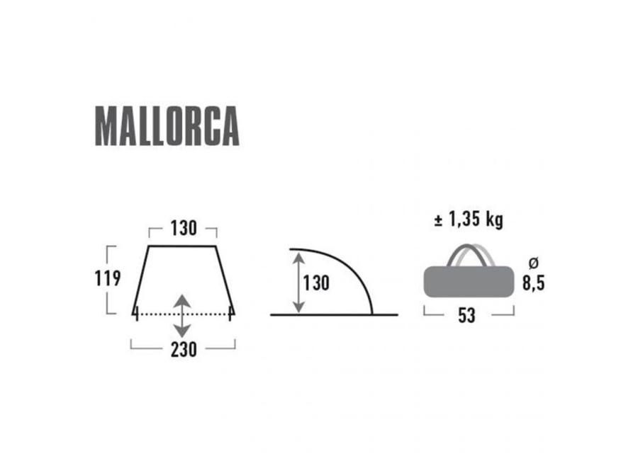 Rannatelk High Peak Mallorca 119x130 cm suurendatud