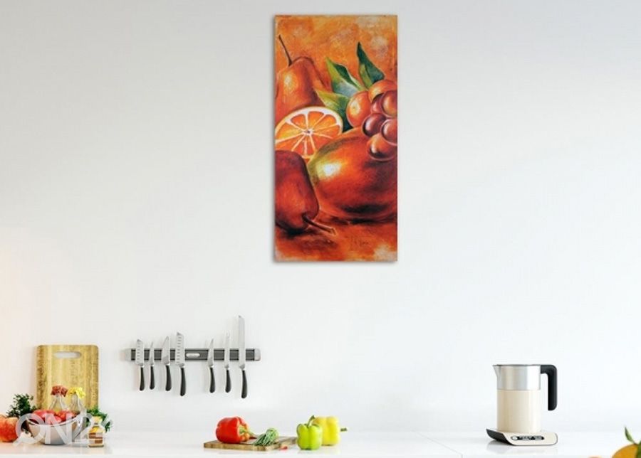 Seinapilt Fruits 3D 50x100 cm suurendatud