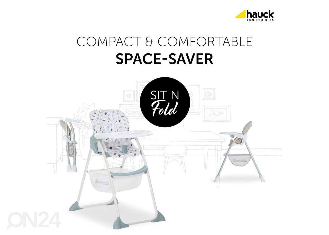 Söötmistool Hauck Essential Sit N Fold Space suurendatud
