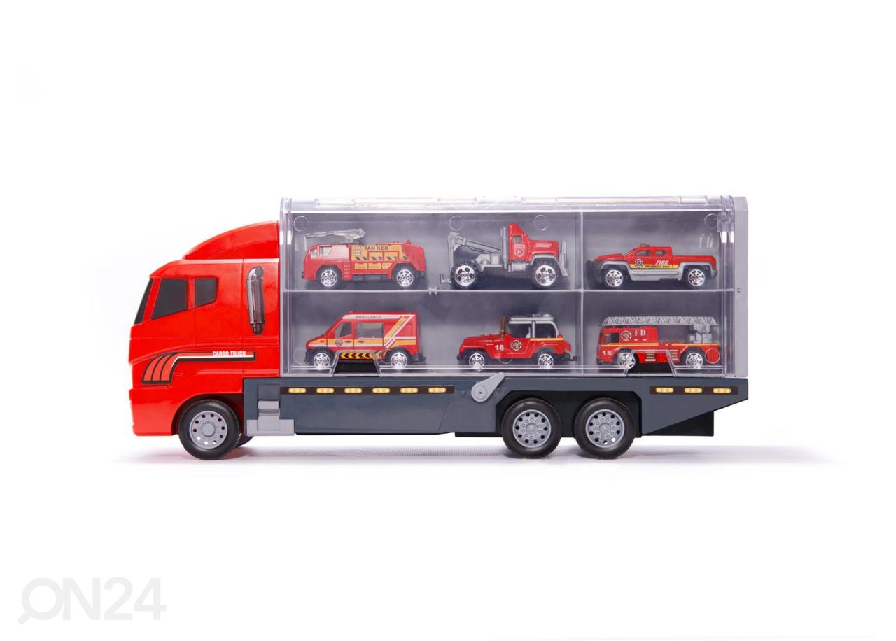 Transporter veoauto + 6 metallist mudelautot suurendatud
