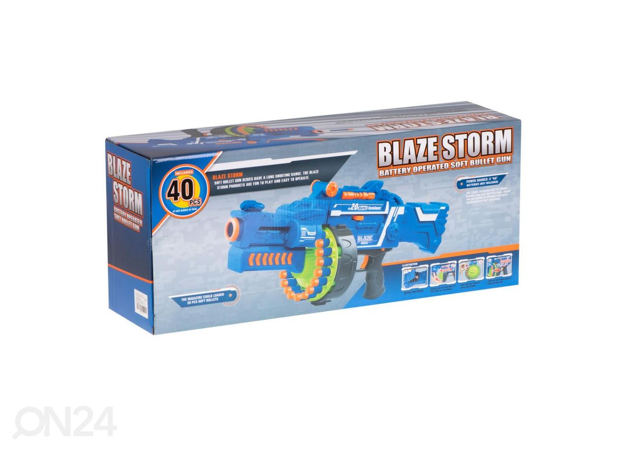 Vahtnooltega püss Blaze Storm + 40 noolt suurendatud