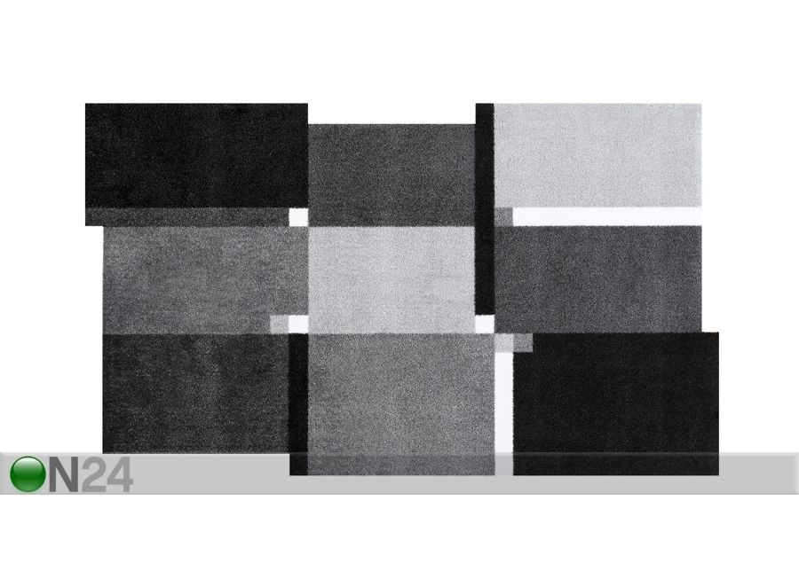 Vaip Living Squares black 70x120 cm suurendatud