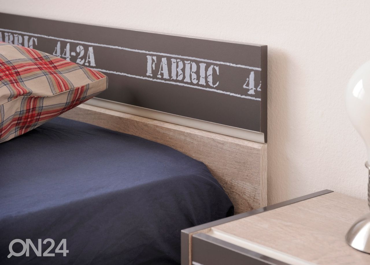 Voodi Fabric 90x200 cm voodisahtliga suurendatud