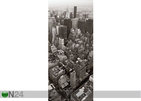 Fliis-fototapeet Bird's-eye view of the city 90x202 cm