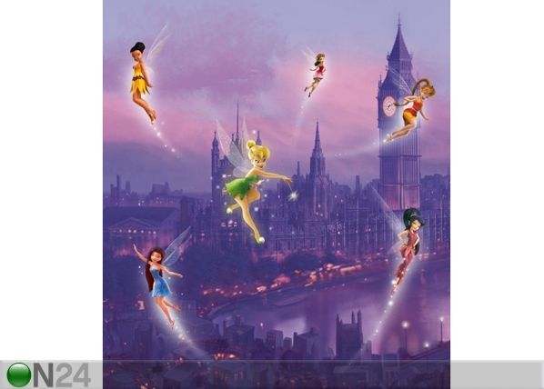 Fliis-fototapeet Disney fairies in London 180x202 cm