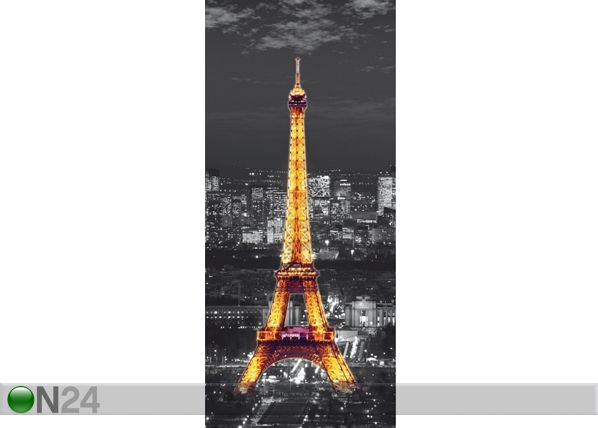 Fliis-fototapeet Eiffel Tower at night 90x202 cm