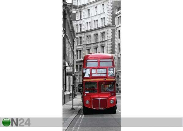 Fliis-fototapeet London bus 90x202 cm