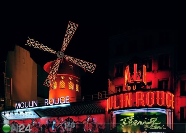 Fliis-fototapeet Moulin Rouge 360x270 cm