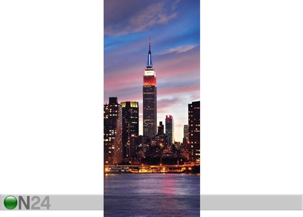 Fliis-fototapeet Sunset in New York 90x202 cm