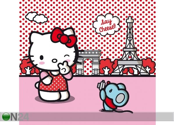 Fotokardin Hello Kitty with mouse 180x160 cm