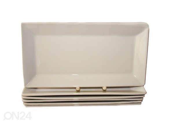 Piklik valge taldrik Classic 28,5x15,5 cm