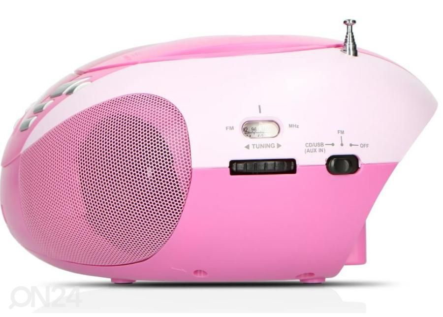 CD-raadio Lenco, roosa suurendatud