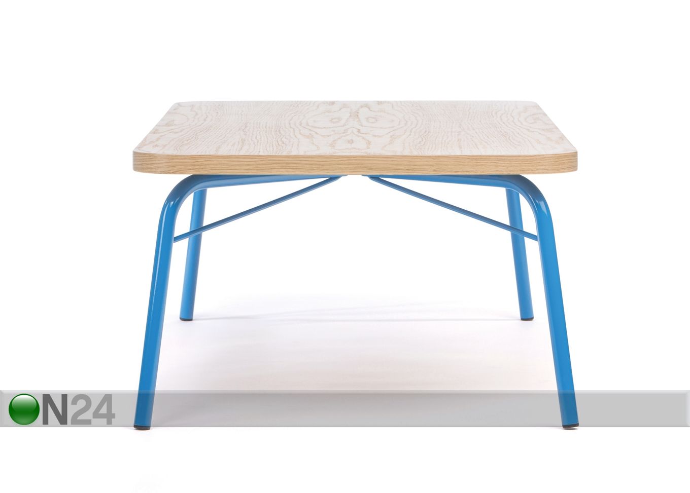 Diivanilaud Ashburn Coffee Table Oak-Blue 125x65 cm suurendatud