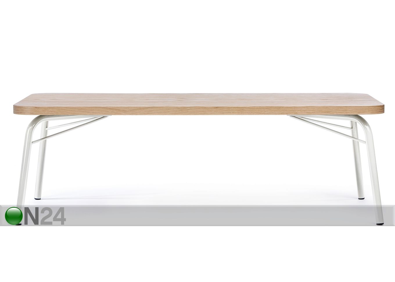 Diivanilaud Ashburn Coffee Table Oak-white 125x65 cm suurendatud