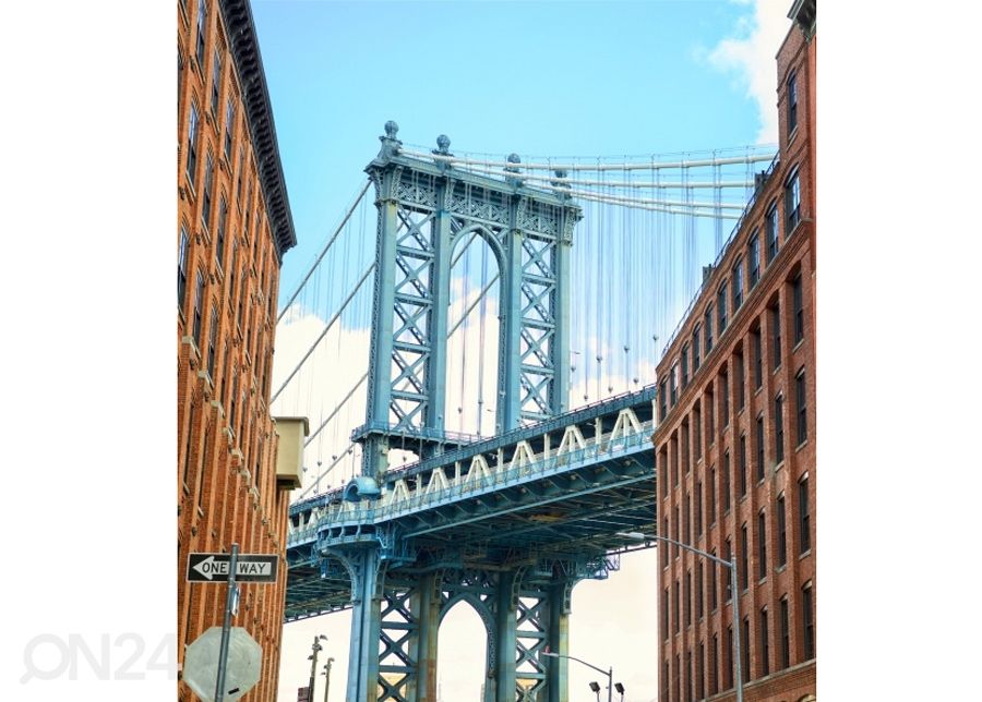 Fliis fototapeet Manhattan bridge 225x250 cm suurendatud