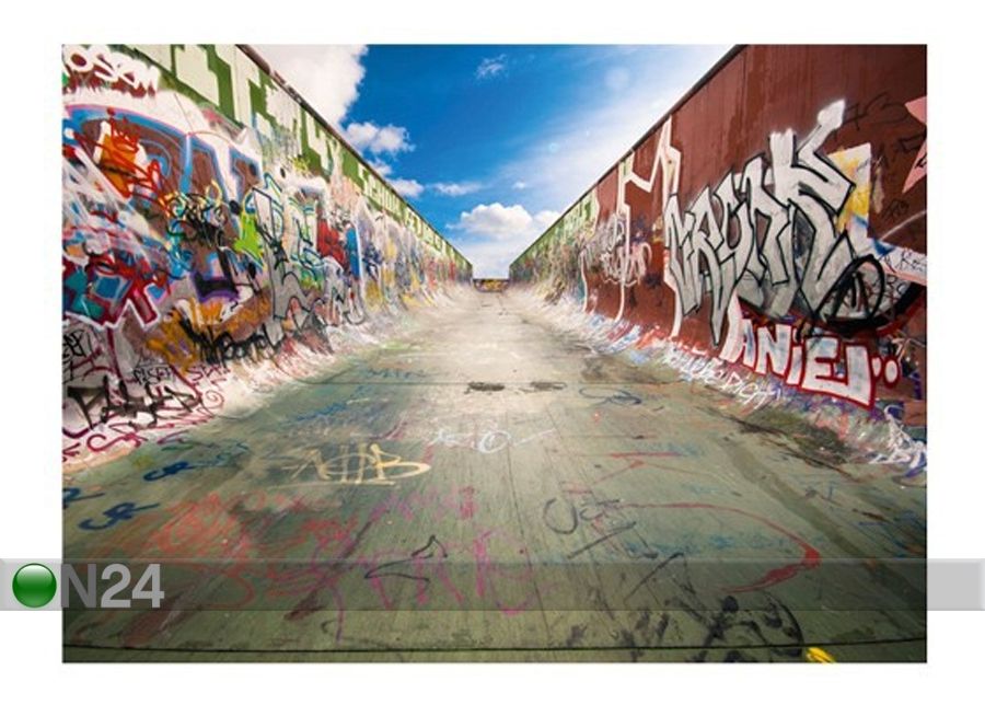 Fototapeet Graffiti half pipe 280x200 cm suurendatud