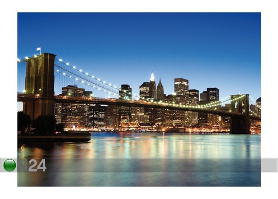 Fototapeet Manhattan Brooklyn Bridge 280x200 cm suurendatud