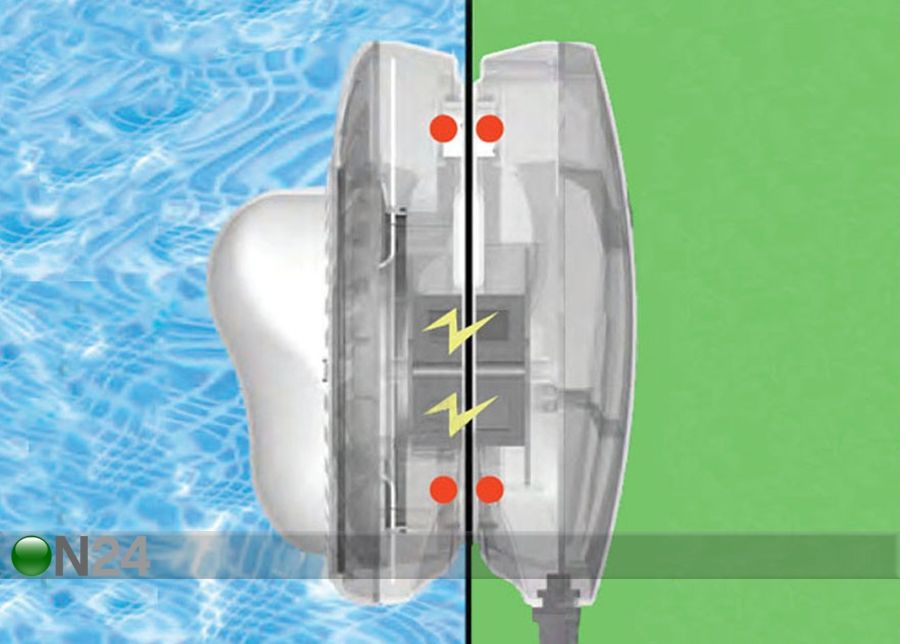LED-valgusti basseinidele, magnetiga suurendatud
