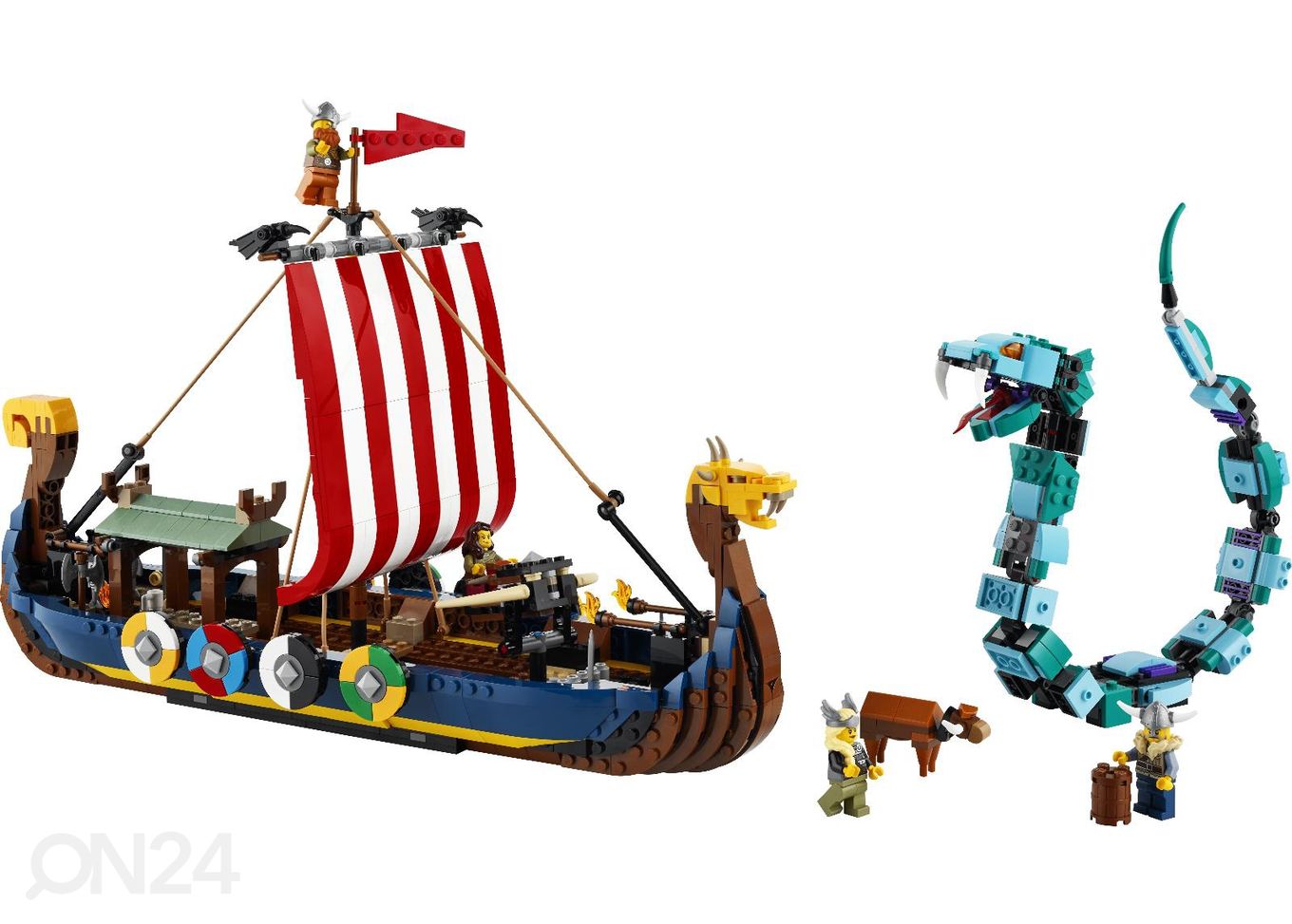 LEGO Creator Viikingilaev ja Midgardi madu suurendatud