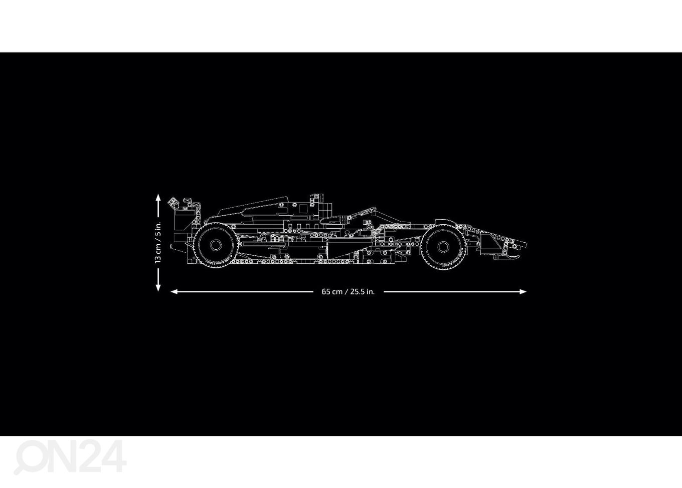 LEGO TECHNIC Võidusõiduauto Formel 1 McLaren suurendatud