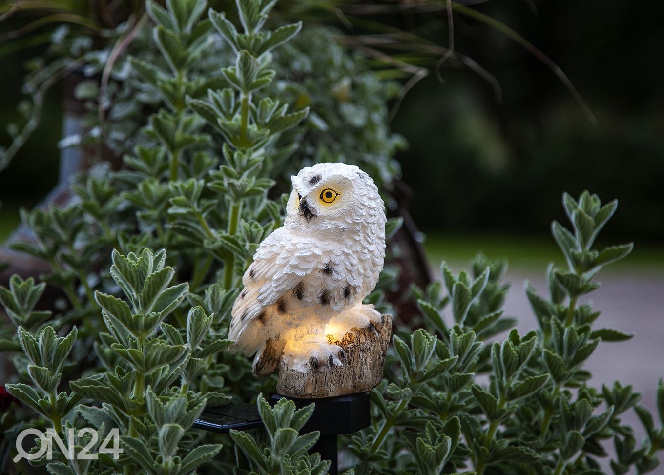 Päikesepaneeliga dekoratsioon Owl suurendatud