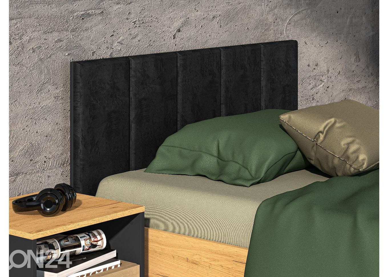 Pesukastiga voodi Gotland 120x200 cm suurendatud