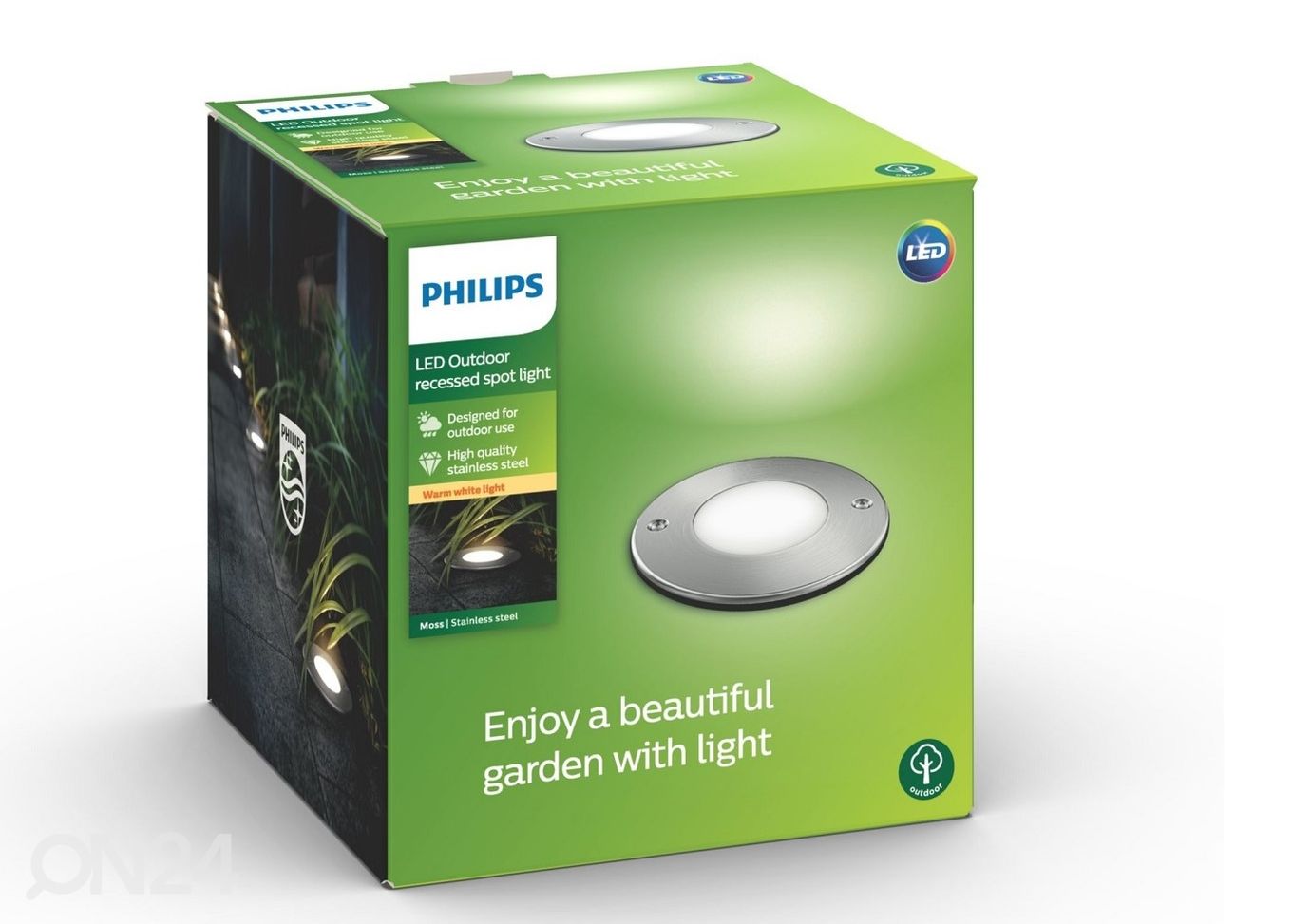 Philips Moss süvistatav välisvalgusti 3 W 270lm IP67 suurendatud
