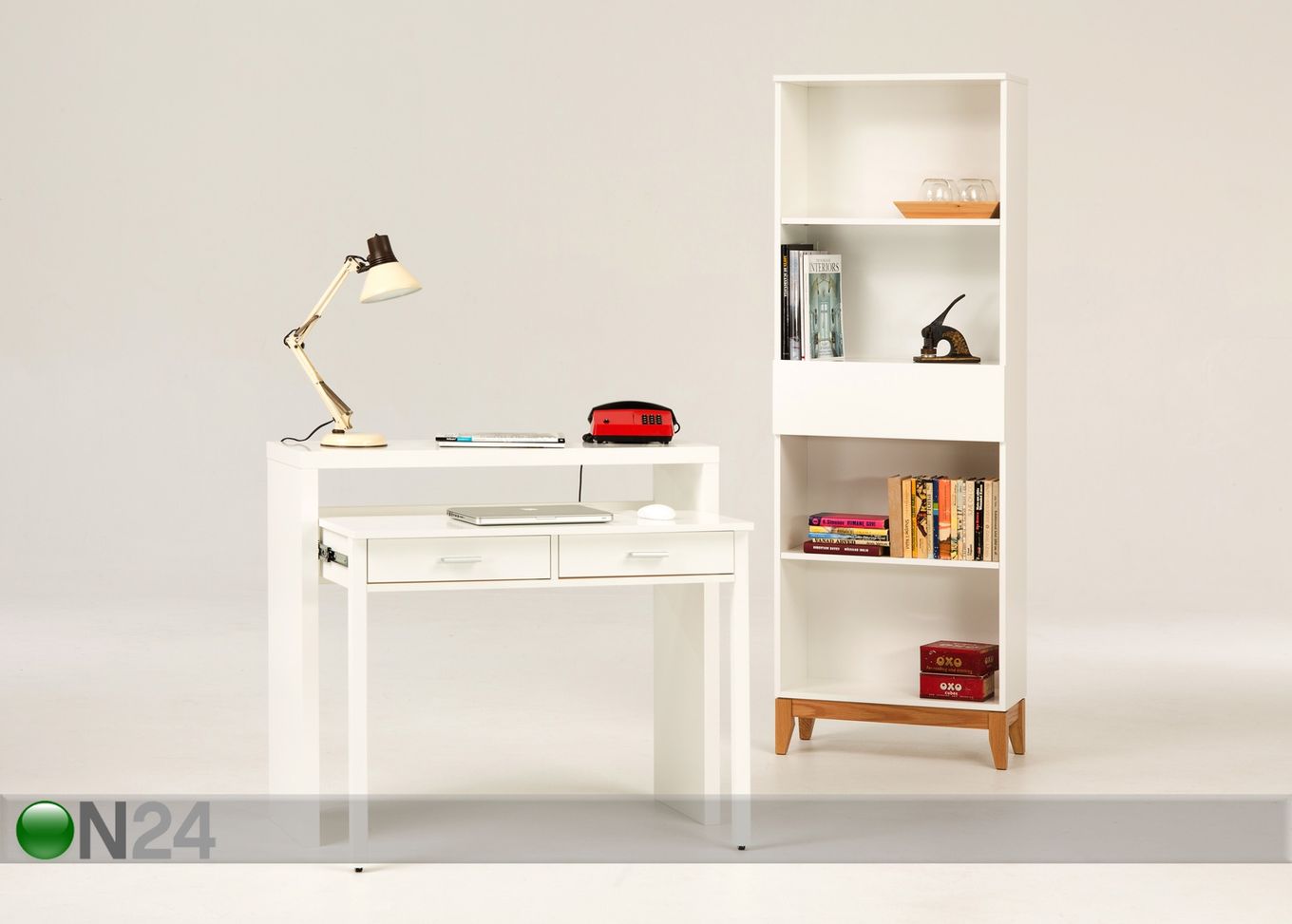 Riiul Blanco Bookcase suurendatud